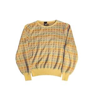 The Petite Concept Knit Sweater Vintage Fair Isle Multicolor Womens Medium 90s